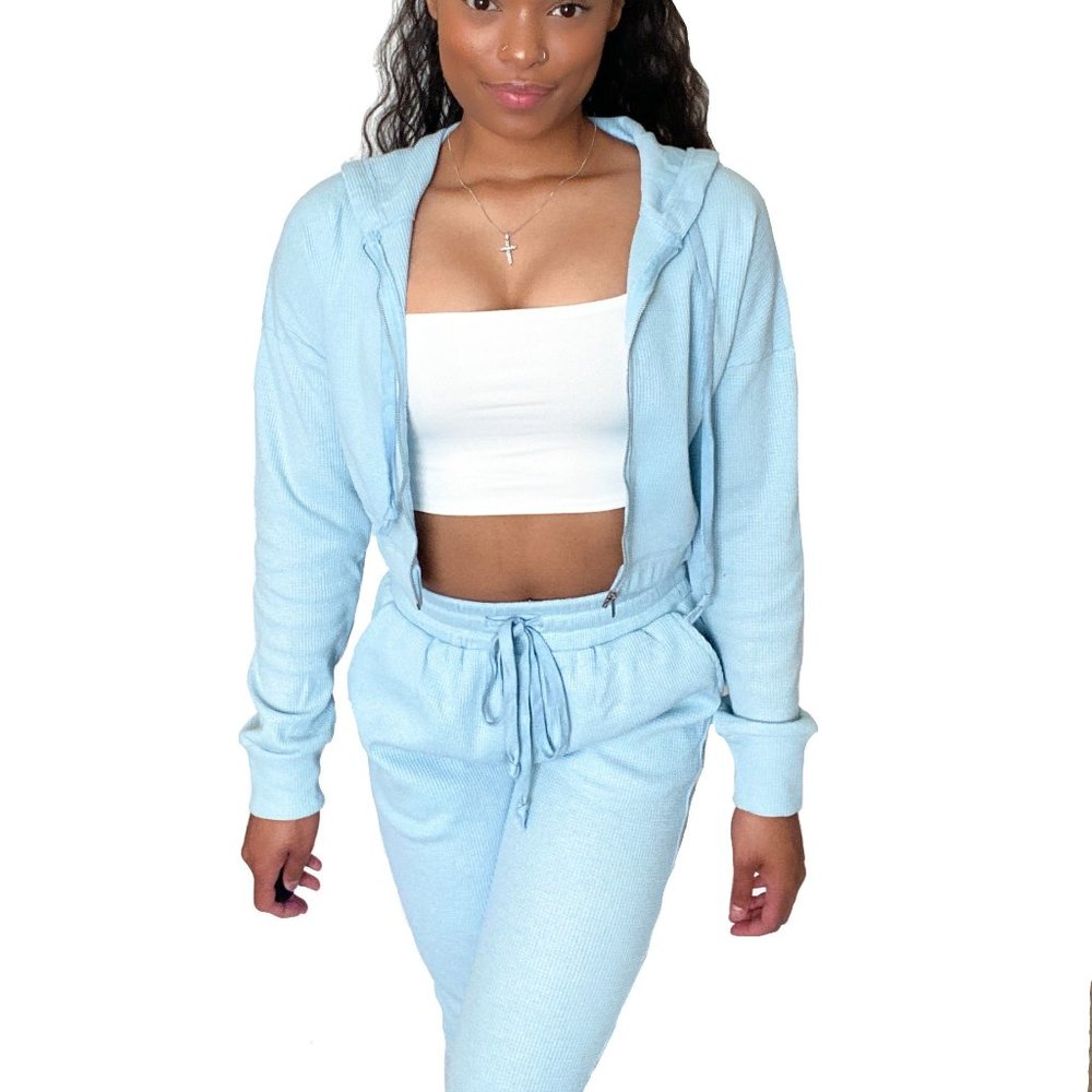 Baby Blue Waffle Set